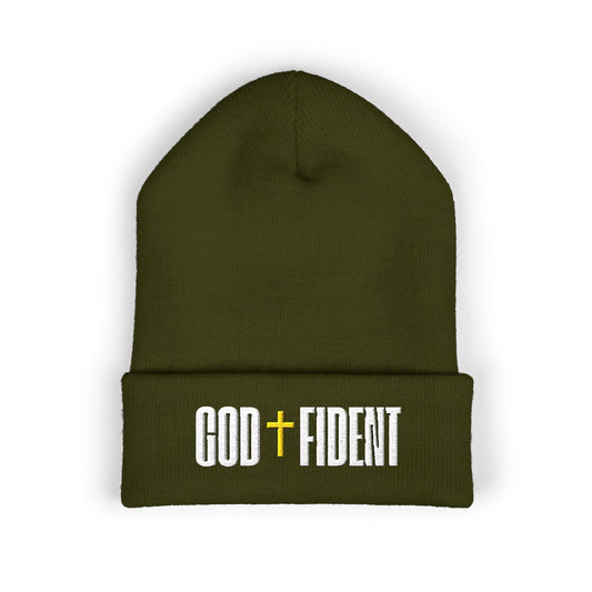 GODFIDENT Classic Cuffed Beanie — Warmth With Purpose (Embroidery)