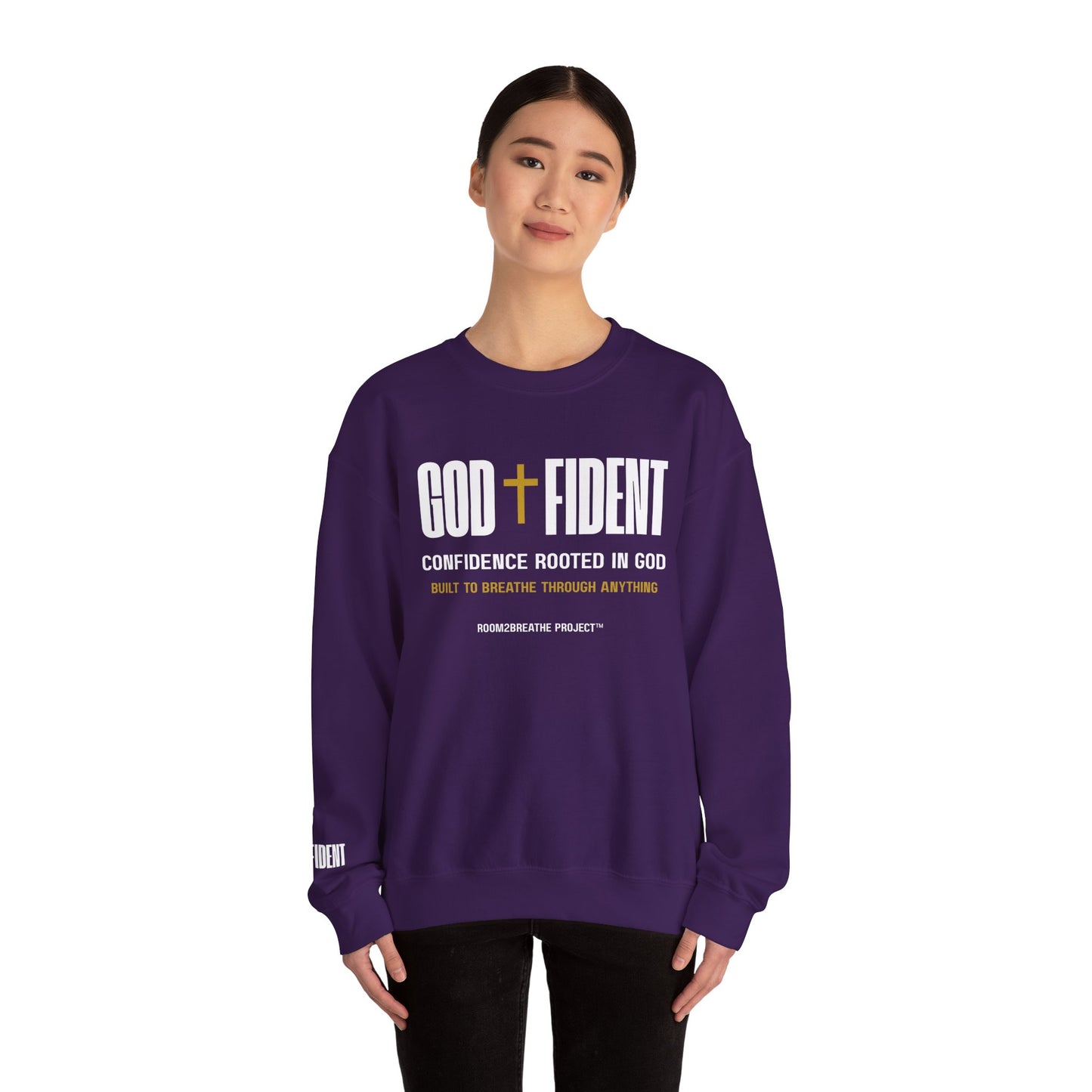 GODFIDENT Sweatshirt — Confidence Rooted in God | Unisex