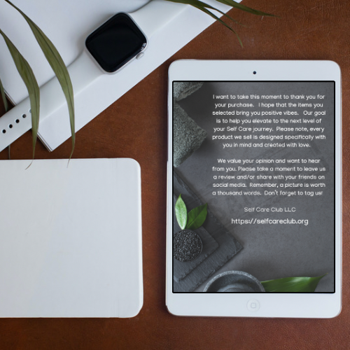 Journal électronique de soins personnels de 31 jours