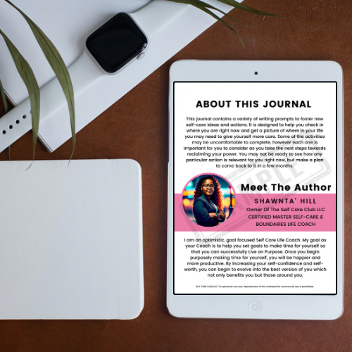 Journal électronique de soins personnels de 31 jours