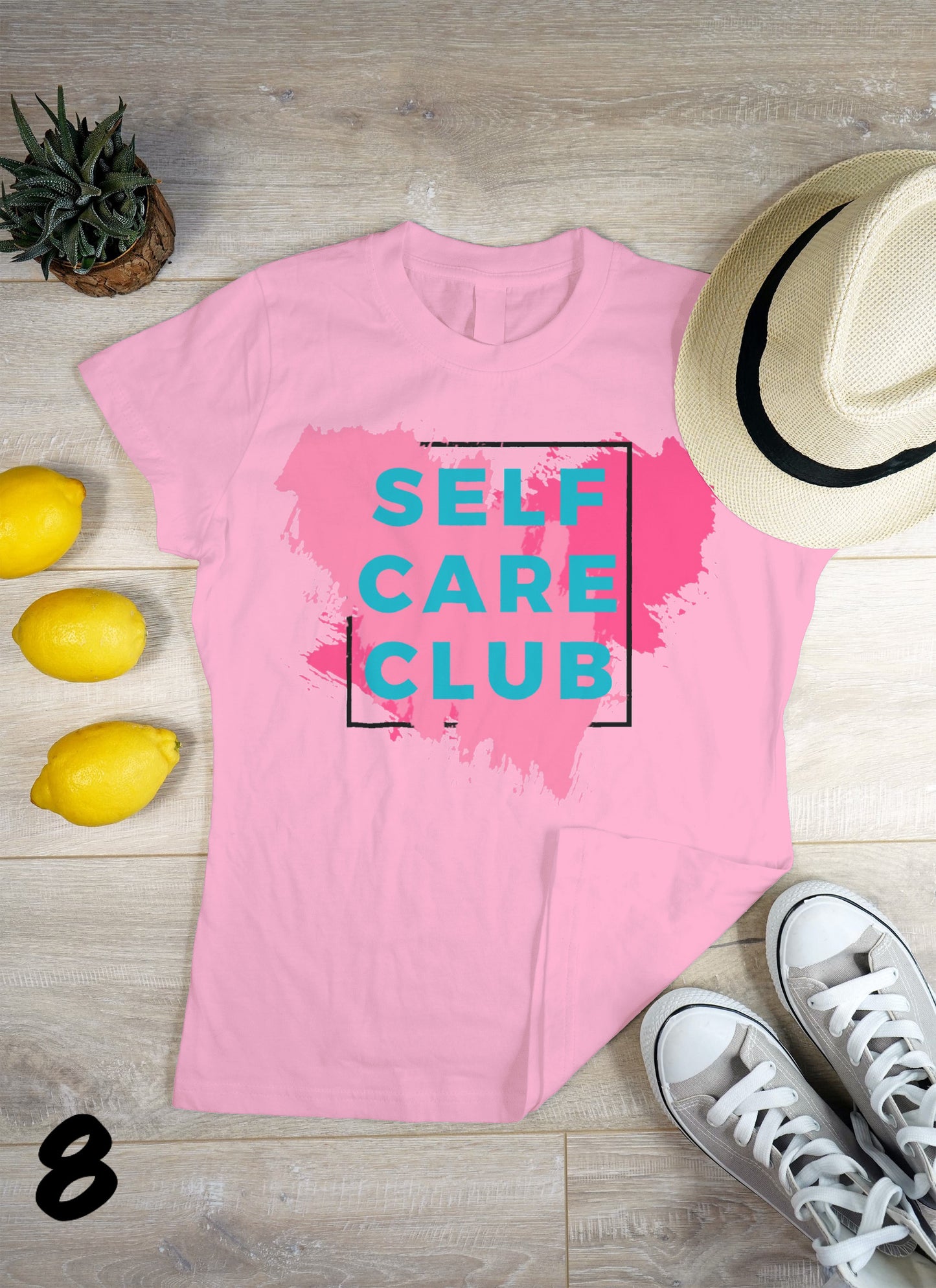 Camiseta con el logotipo del club de autocuidado