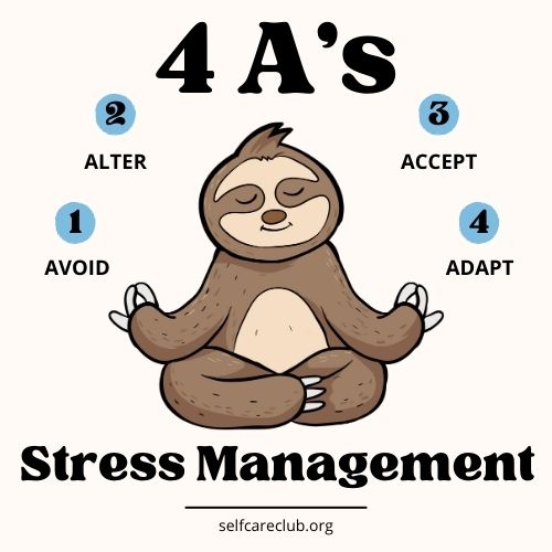 4 A's Of Stress Management: Avoid, Alter, Accept, and Adapt