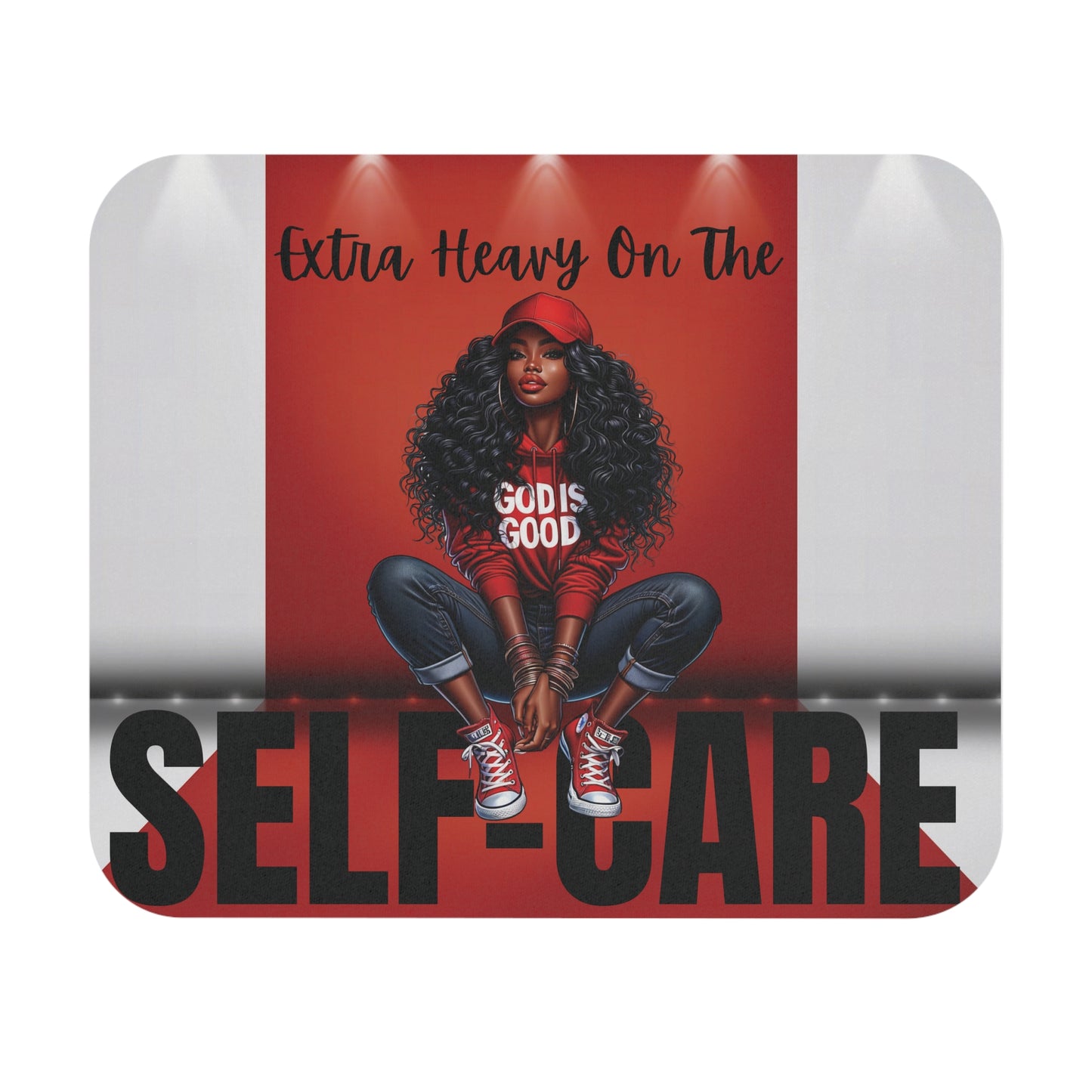 Extra Heavy On The SELFCARE Mouse Pad