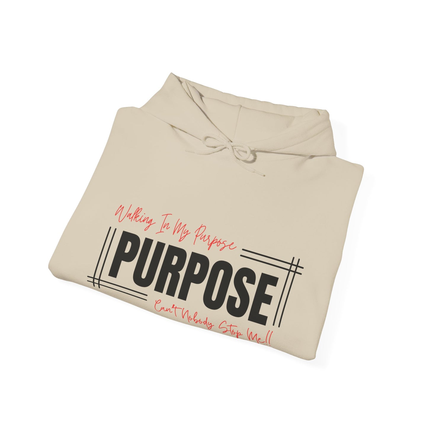 Walking In My Purpose Hooded Sweatshirt