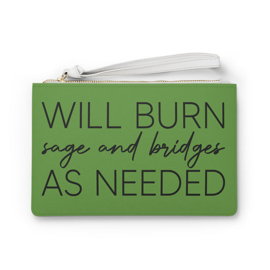 Burning Sage & Bridges Clutch Bag