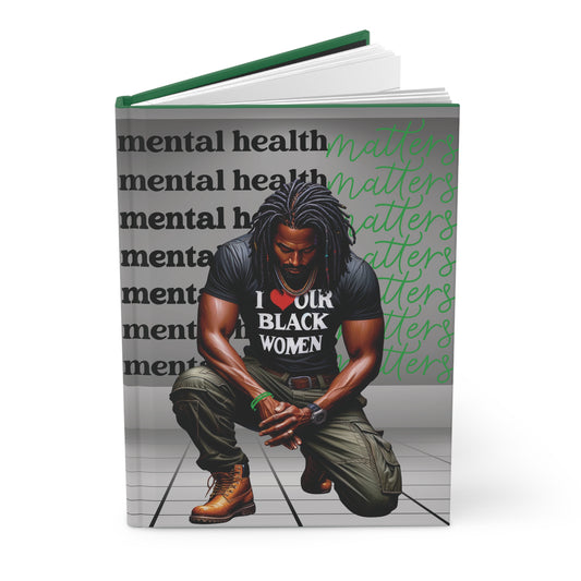 His Mental Health Matters Hardcover Journal