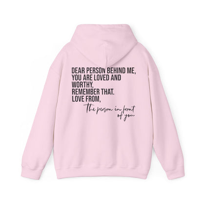 Sudadera con capucha DPBM, eres amado y digno