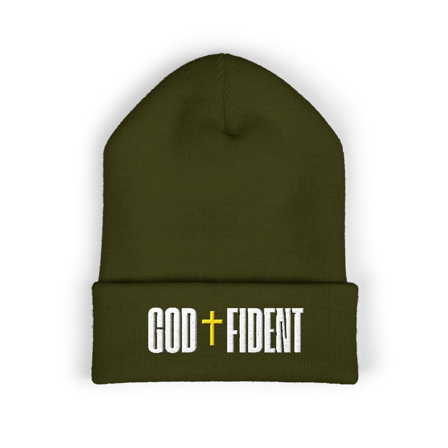 GODFIDENT Classic Cuffed Beanie — Warmth With Purpose (Embroidery)