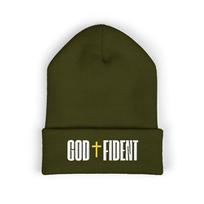 GODFIDENT Classic Cuffed Beanie — Warmth With Purpose (Embroidery)