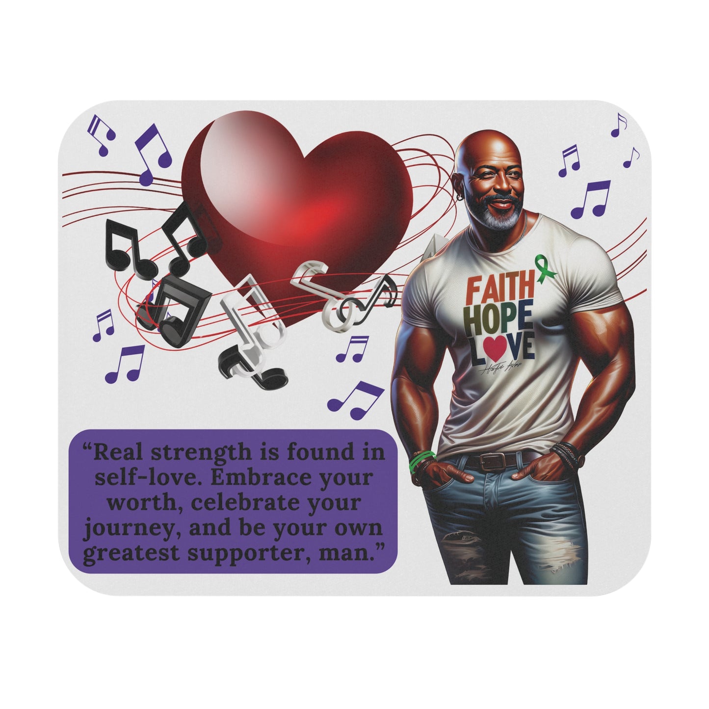Strength In Love Mouse Pad