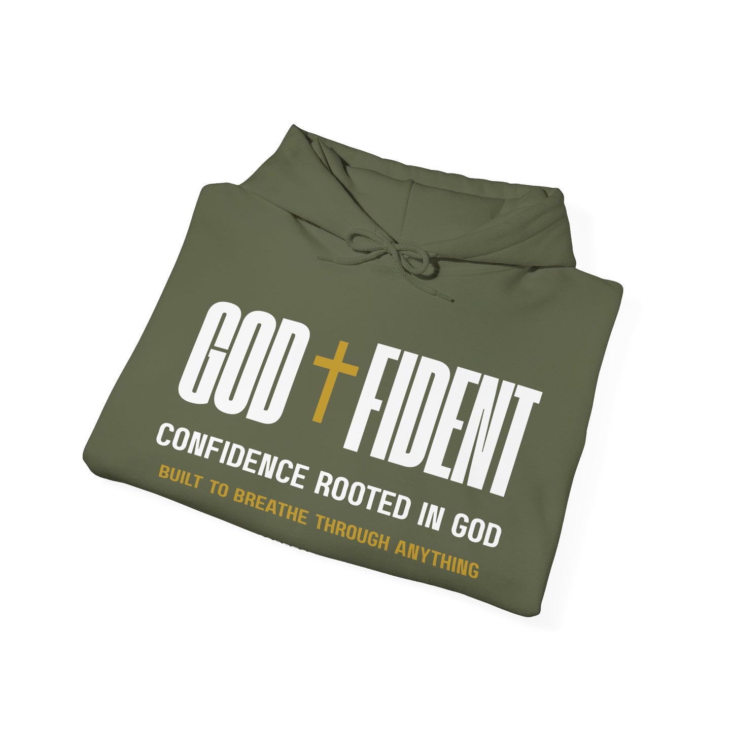 GODFIDENT Hooded Sweatshirt — Confidence Rooted in God | Unisex