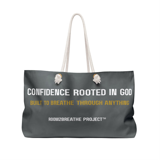 GODFIDENT Weekender Tote Bag — Built to Breathe On the Go (DARK GREY)