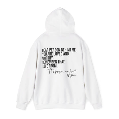 Sudadera con capucha DPBM, eres amado y digno