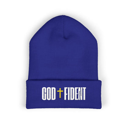 GODFIDENT Classic Cuffed Beanie — Warmth With Purpose (Embroidery)