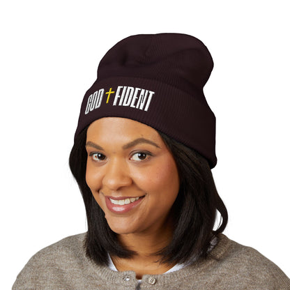 GODFIDENT Classic Cuffed Beanie — Warmth With Purpose (Embroidery)