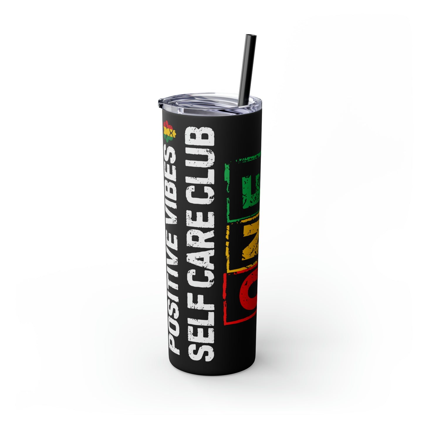 One Love (Juneteenth) Skinny Tumbler with Straw, 20oz