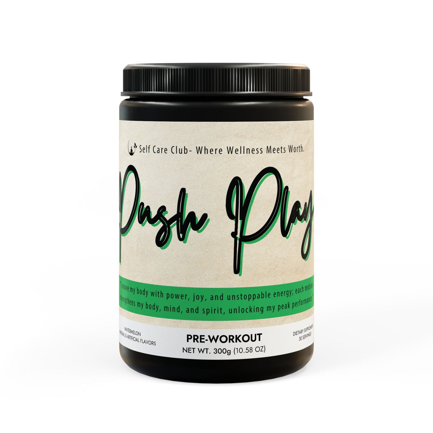 Push Play Pre-Workout Supplement, Watermelon (300g, 10.58oz)
