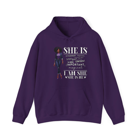 I Am SHE… Hooded Sweatshirt