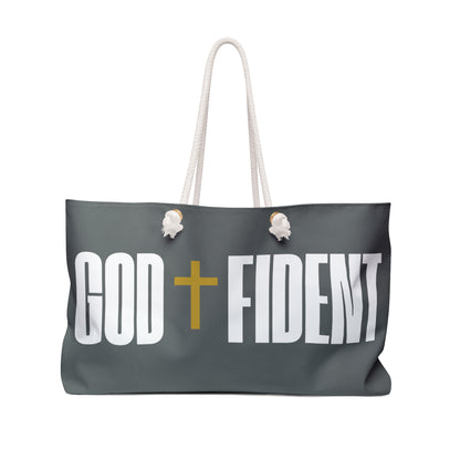 GODFIDENT Weekender Tote Bag — Built to Breathe On the Go (DARK GREY)