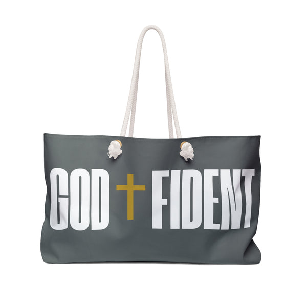 GODFIDENT Weekender Tote Bag — Built to Breathe On the Go (DARK GREY)