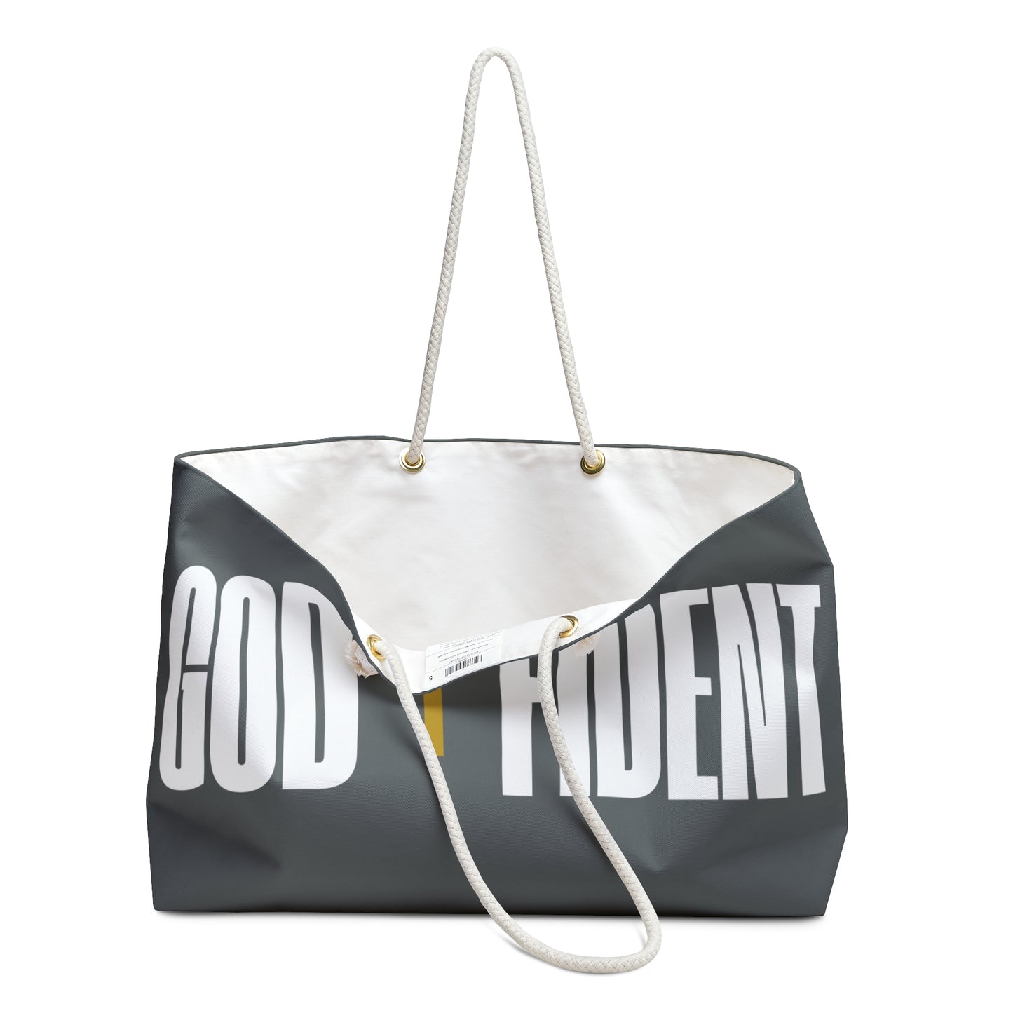 GODFIDENT Weekender Tote Bag — Built to Breathe On the Go (DARK GREY)