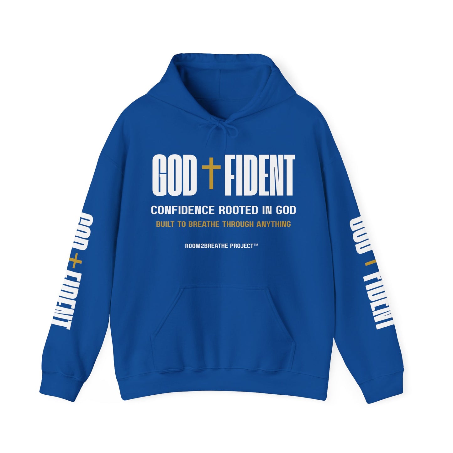 GODFIDENT Hooded Sweatshirt — Confidence Rooted in God | Unisex