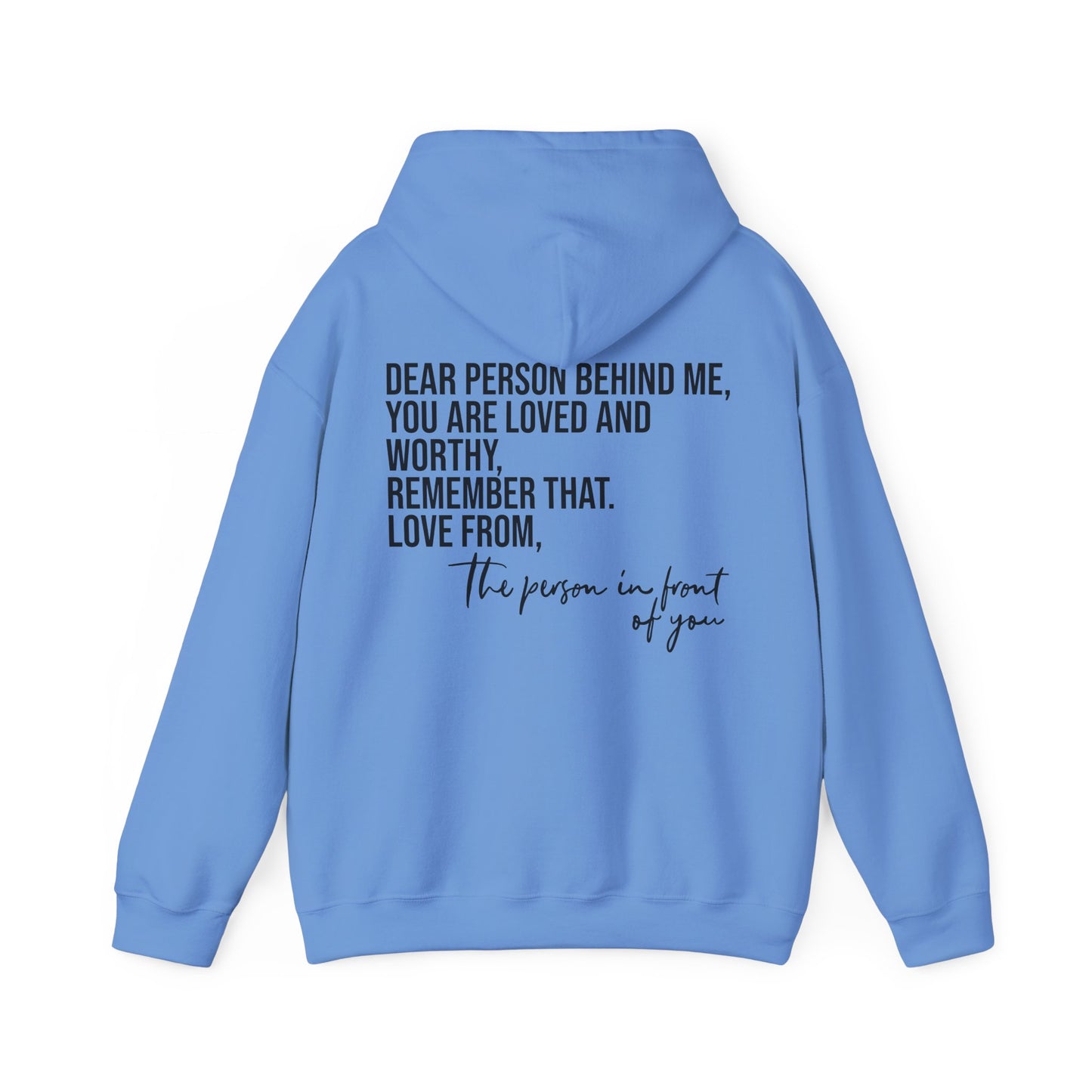 Sudadera con capucha DPBM, eres amado y digno