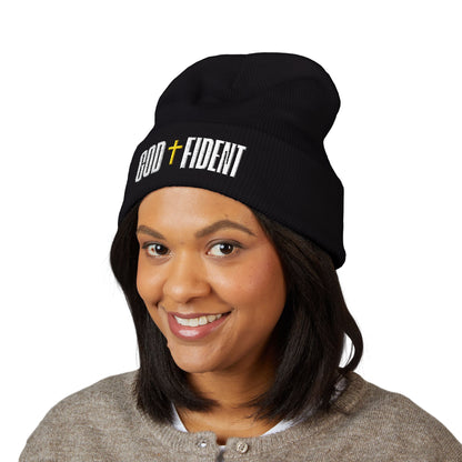 GODFIDENT Classic Cuffed Beanie — Warmth With Purpose (Embroidery)