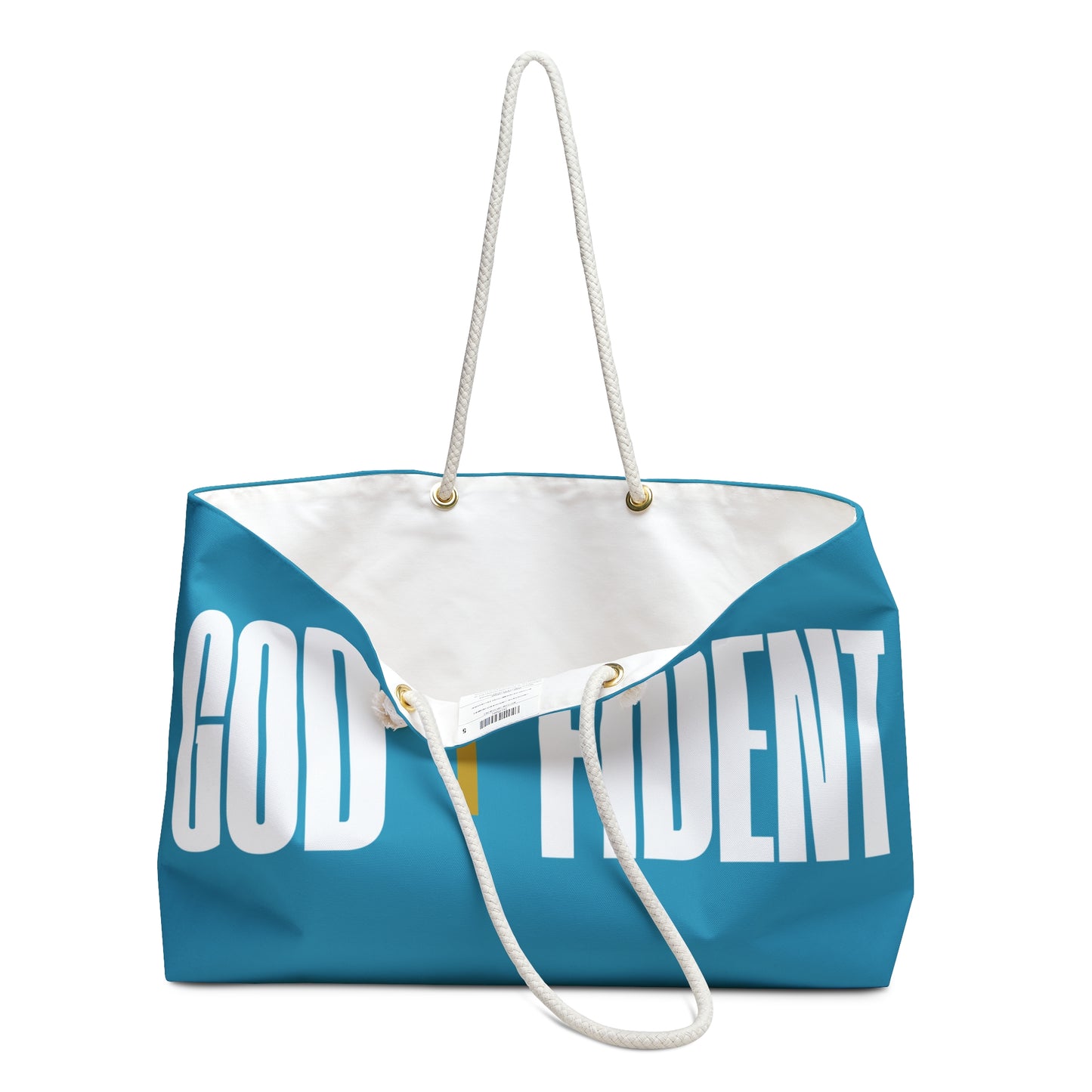 GODFIDENT Weekender Tote Bag — Built to Breathe On the Go (TURQUOISE)