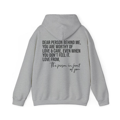 DPBM, You Are Worthy Of Love & Care Hooded Sweatshirt