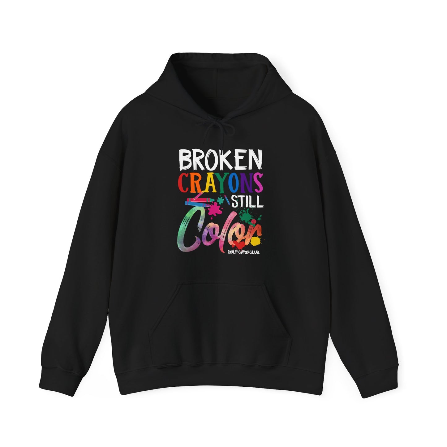 Sudadera con capucha de BCSC con crayones rotos que aún colorean