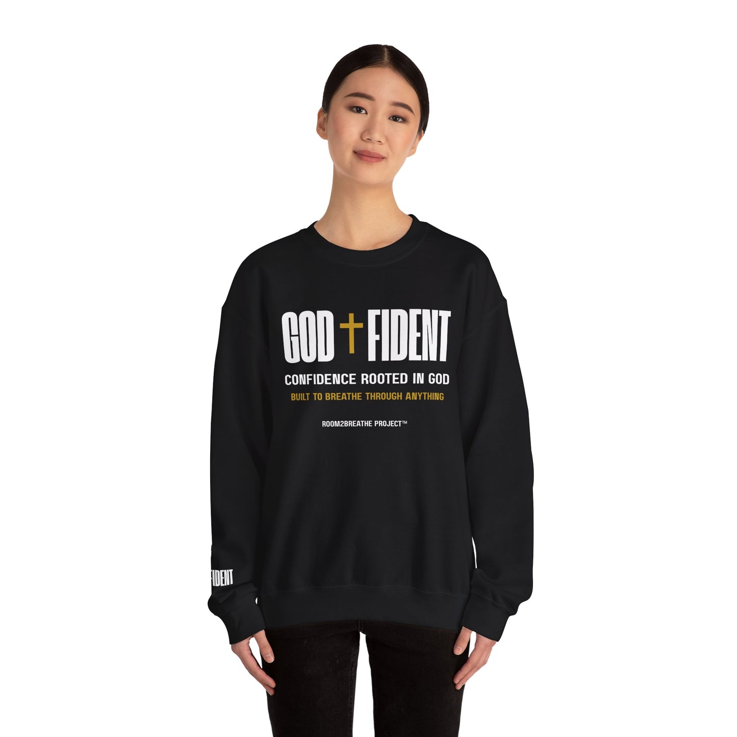 GODFIDENT Sweatshirt — Confidence Rooted in God | Unisex