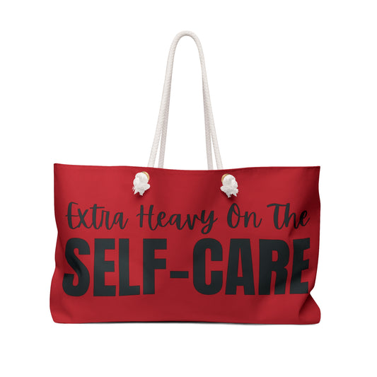 Extra Heavy On The SELFCARE Weekender Tote Bag