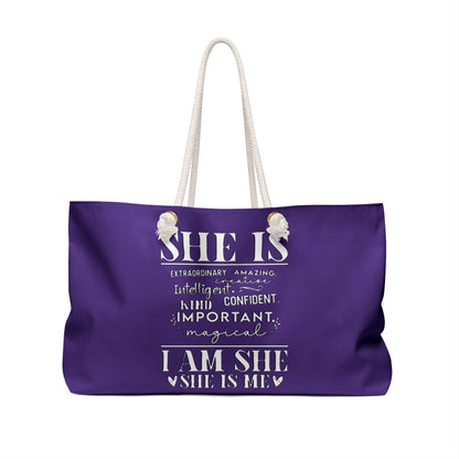 I Am SHE… Weekender Tote Bag