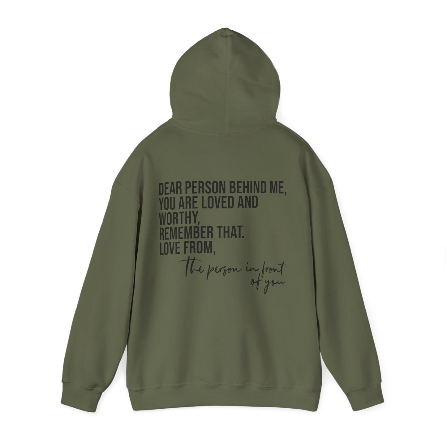 Sudadera con capucha DPBM, eres amado y digno