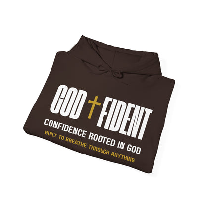 GODFIDENT Hooded Sweatshirt — Confidence Rooted in God | Unisex