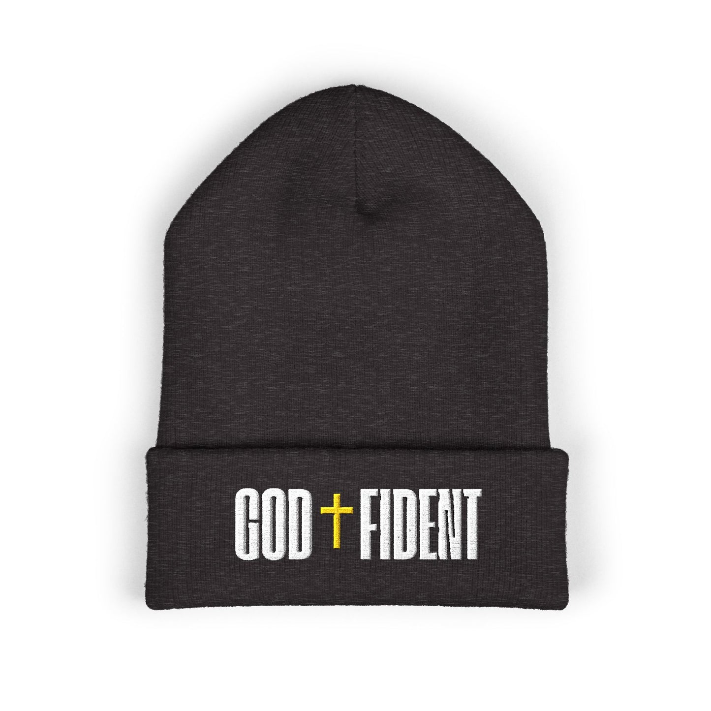 GODFIDENT Classic Cuffed Beanie — Warmth With Purpose (Embroidery)