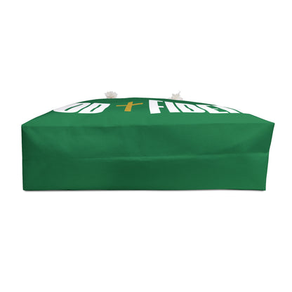 GODFIDENT Weekender Tote Bag — Built to Breathe On the Go (DARK GREEN)