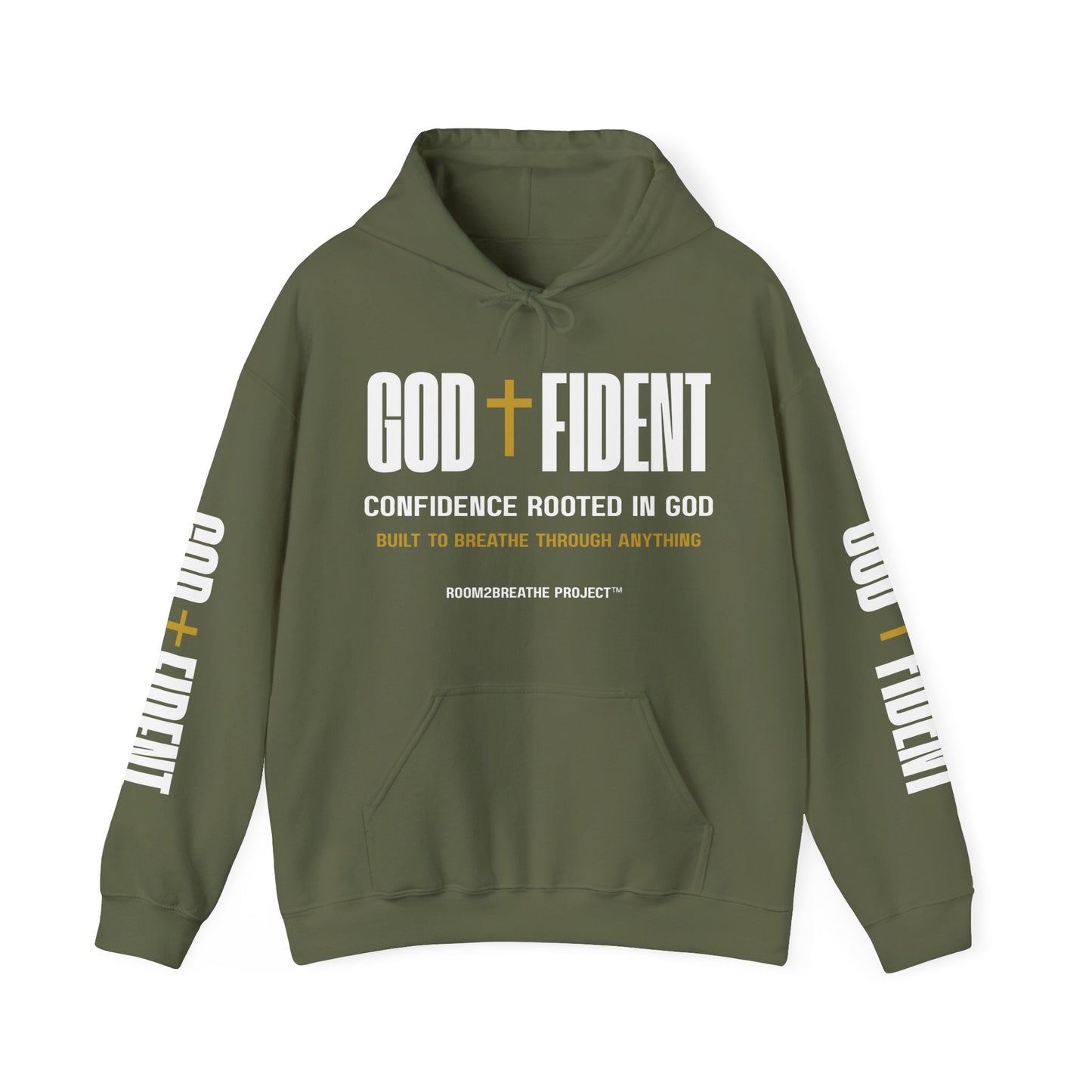 GODFIDENT Hooded Sweatshirt — Confidence Rooted in God | Unisex