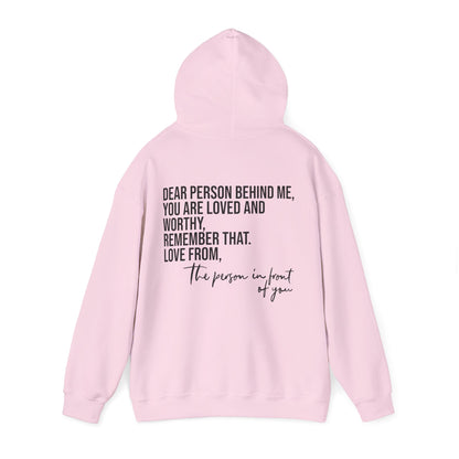 Sudadera con capucha DPBM, eres amado y digno