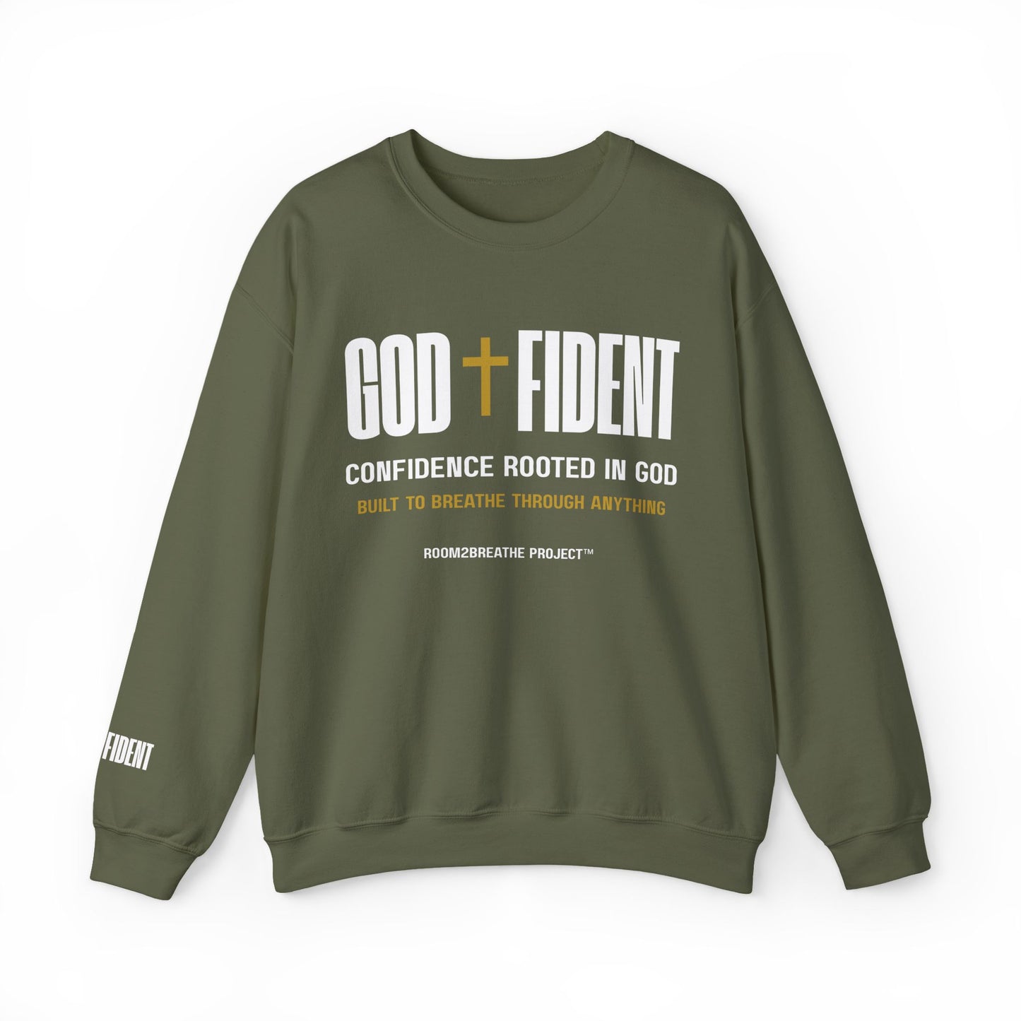 GODFIDENT Sweatshirt — Confidence Rooted in God | Unisex