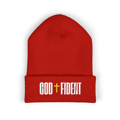 GODFIDENT Classic Cuffed Beanie — Warmth With Purpose (Embroidery)