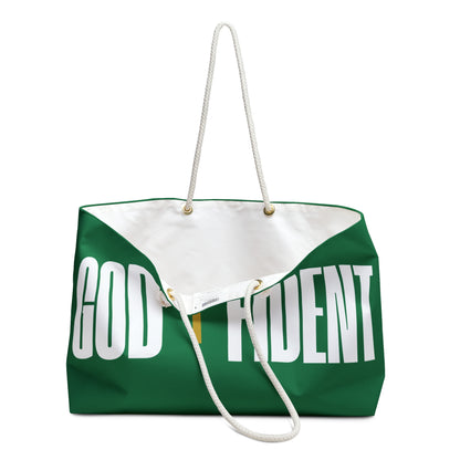 GODFIDENT Weekender Tote Bag — Built to Breathe On the Go (DARK GREEN)