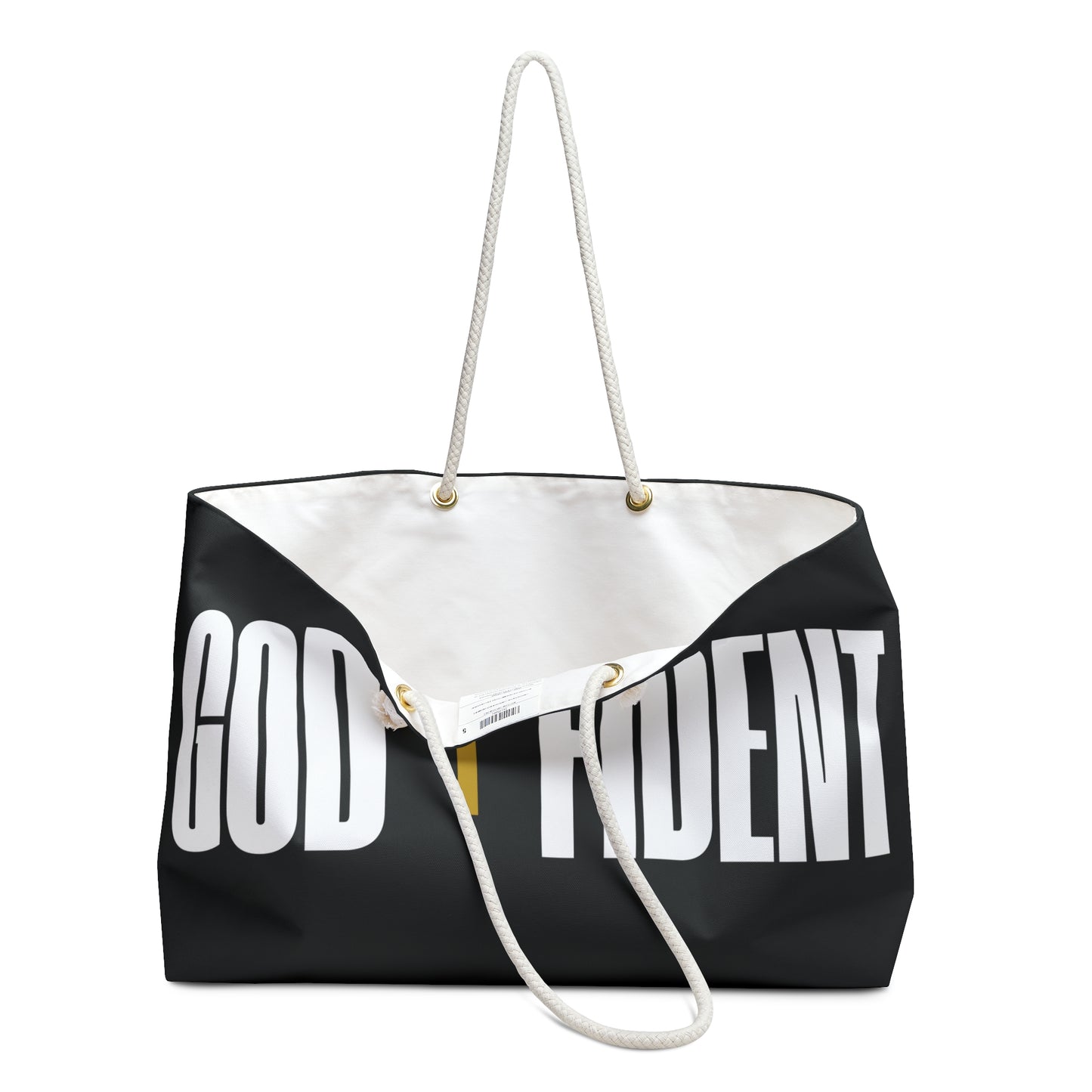 GODFIDENT Weekender Tote Bag — Built to Breathe On the Go (BLACK)