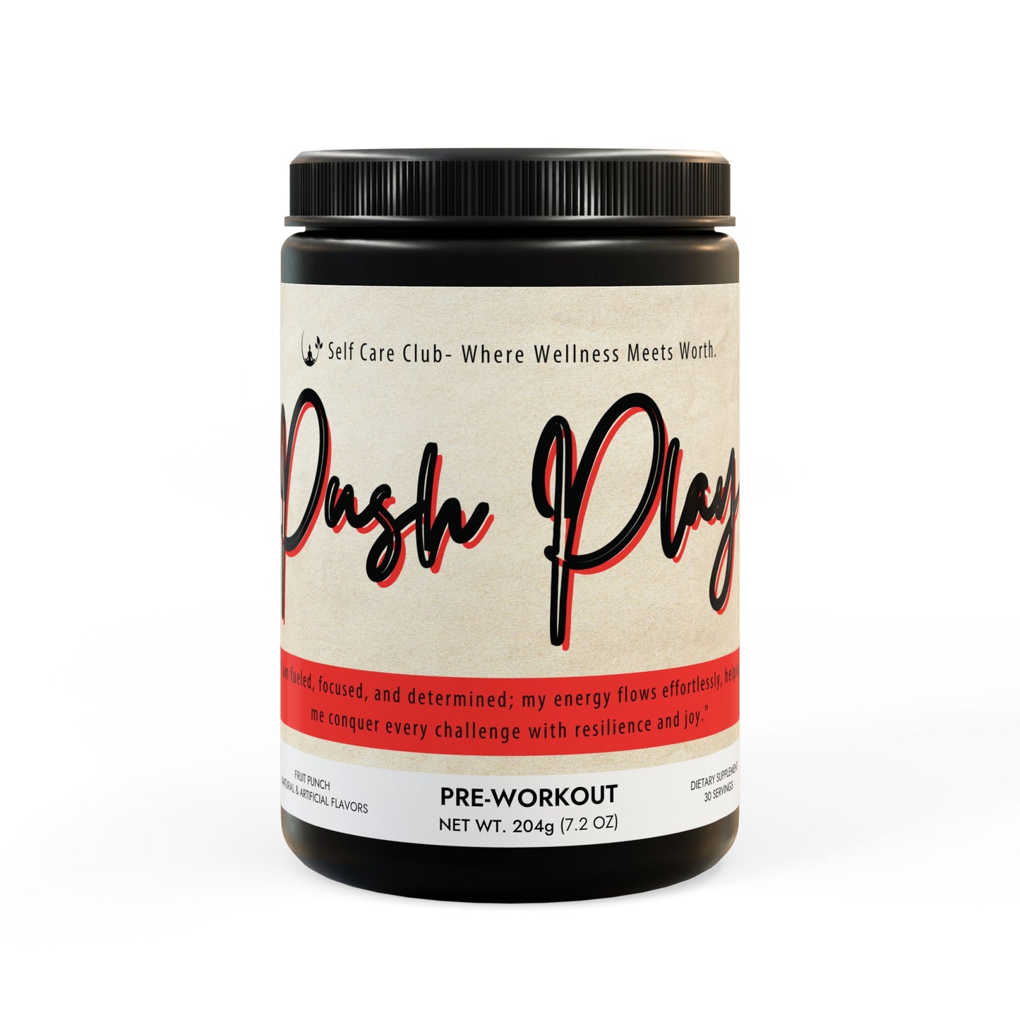 Push Play Pre-Workout Supplement, Fruit Punch (204g, 7.1oz)