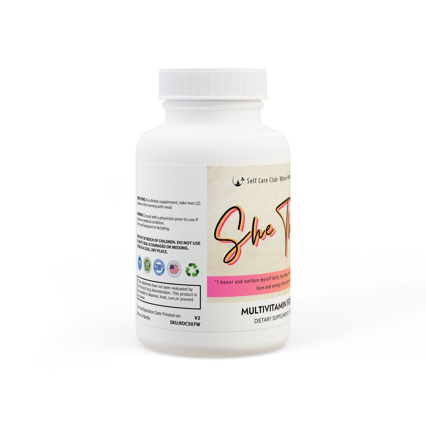 She Thrives Multivitamin for Women Supplement (60 Capsules)