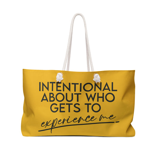 Intentional Experience Weekender Tote Bag