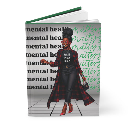 Her Mental Health Matters Hardcover Journal
