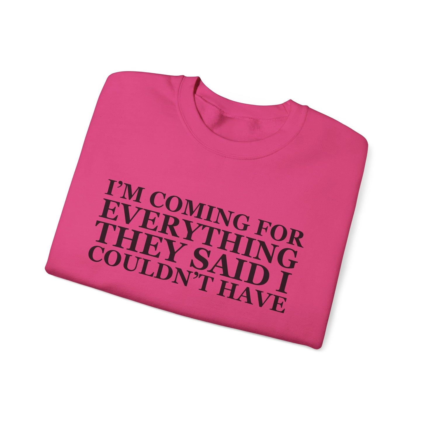 I'm Coming For Everything Sweatshirt