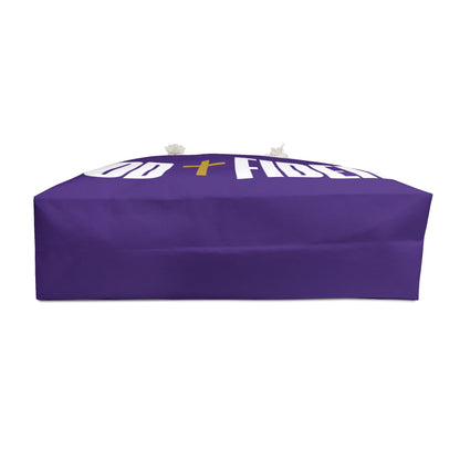 GODFIDENT Weekender Tote Bag — Built to Breathe On the Go (PURPLE)